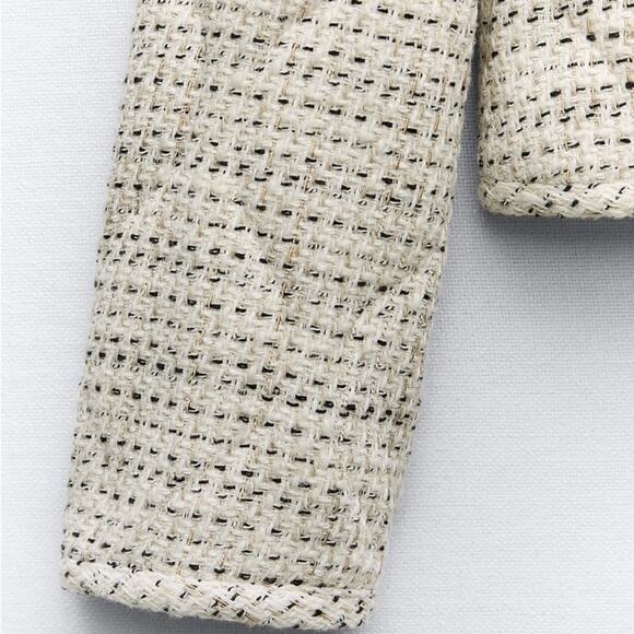 ZARA BLOGGER FAVORITE TEXTURED QUILTED JACKET - Picture 13 of 14